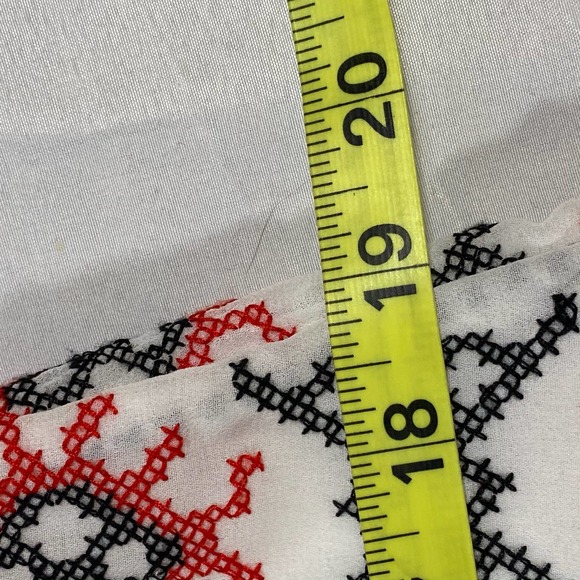 Sam Edelman*Womens Medium Slip Dress*Cross Stitch Design*Embellished*Light - Picture 8 of 10